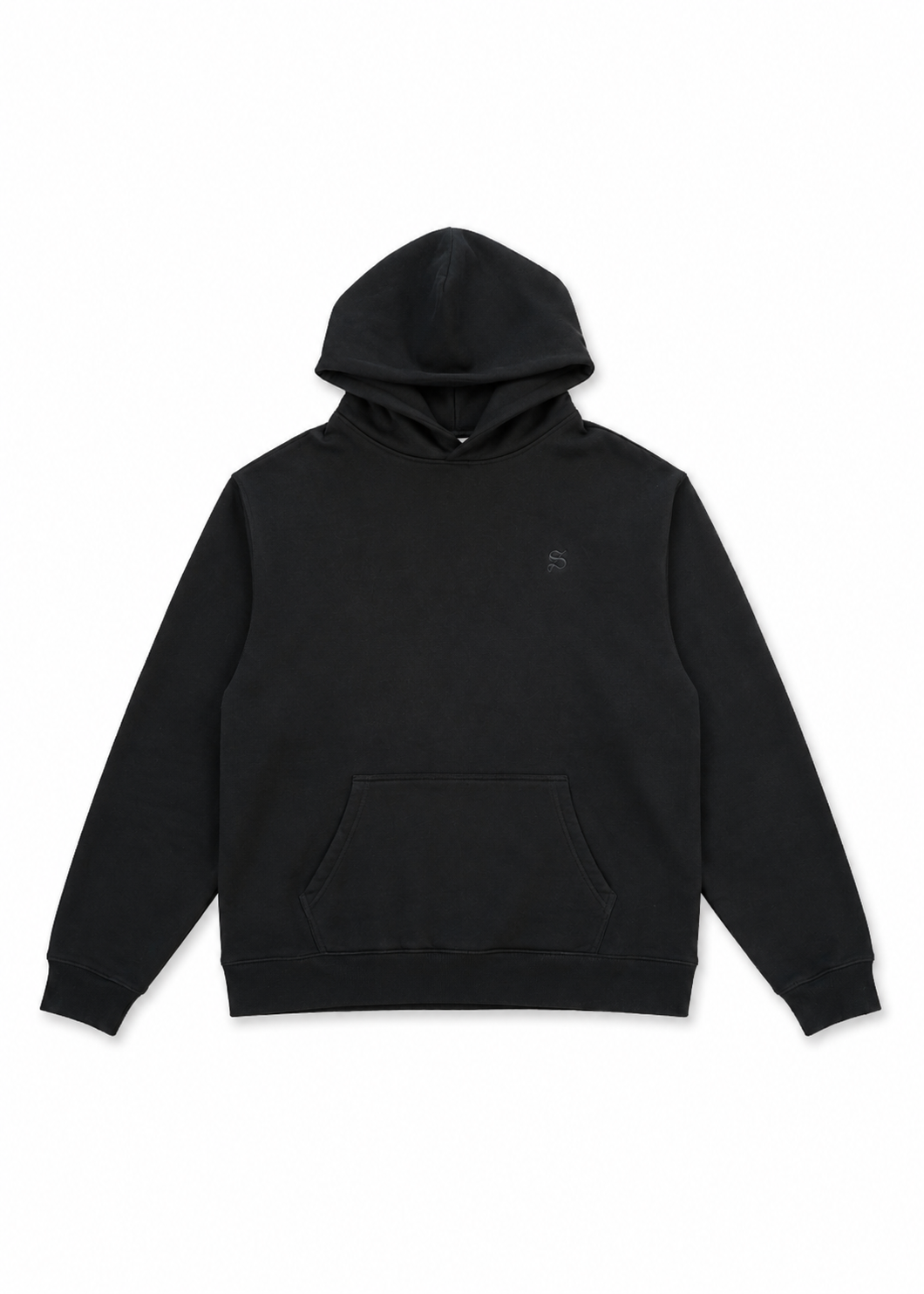 Pre Order - S Logo Hoodie - Black