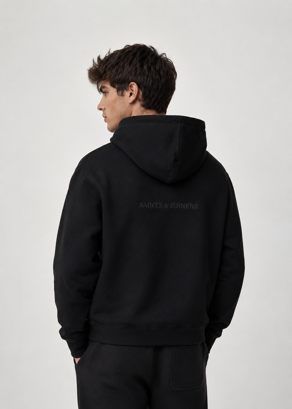 Pre Order - S Logo Hoodie - Black